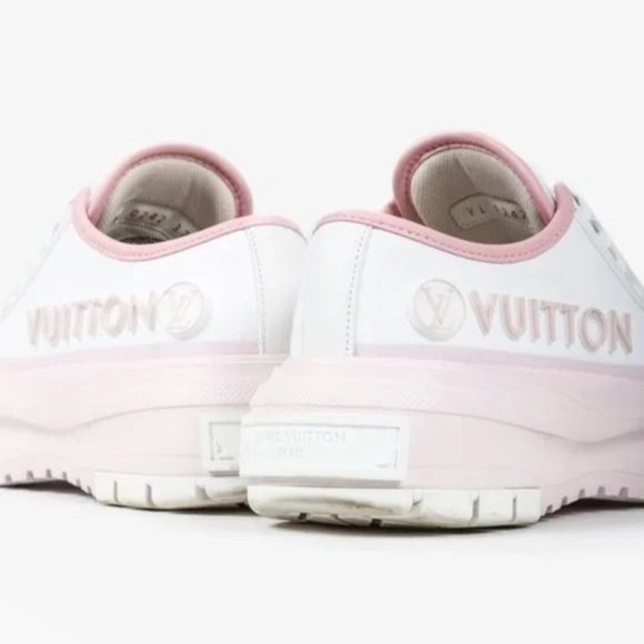 Louis Vuitton Canvas LV Squad Pink Sneakers - Picture 8 of 11